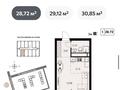 1-комнатная квартира · 28.27 м² · 6 этаж, Ботагоз 17А за ~ 16.7 млн ₸ в Алматы, Алатауский р-н — фото 3