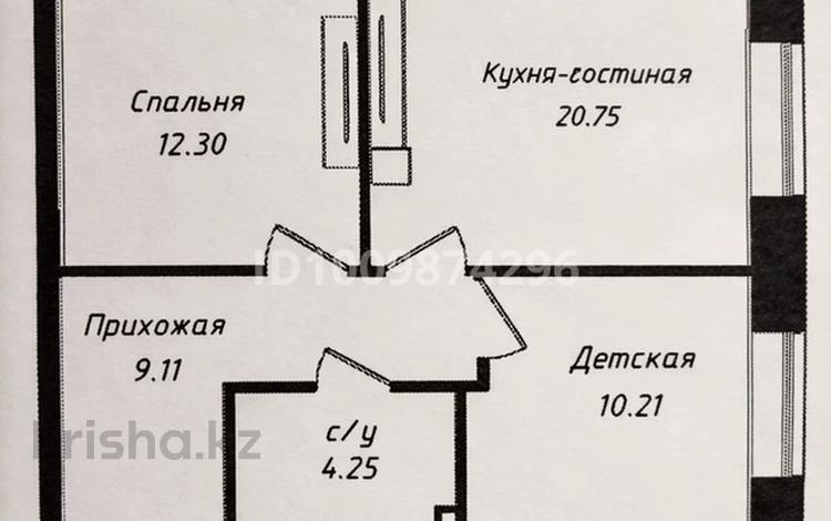 3-комнатная квартира · 58 м² · 1/12 этаж, Чингиз Айтматов 77/11 — Бейбарыс Султан за 30.7 млн ₸ в Астане, Сарыарка р-н — фото 8