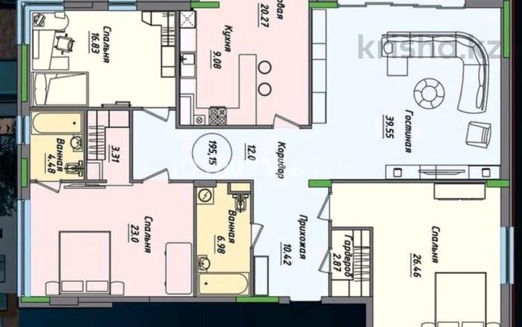 4-комнатная квартира · 197.8 м² · 3/3 этаж, Авиагородк — 7 поликлиника за 88 млн ₸ в Актобе, мкр Авиагородок — фото 10