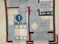 1-комнатная квартира · 38.25 м² · 3/17 этаж, Улы Дала за 29.5 млн ₸ в Астане, Нура р-н — фото 2