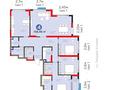 4-комнатная квартира · 156 м² · 3/20 этаж, Бухар жырау 26 за 200 млн ₸ в Астане, Есильский р-н — фото 3