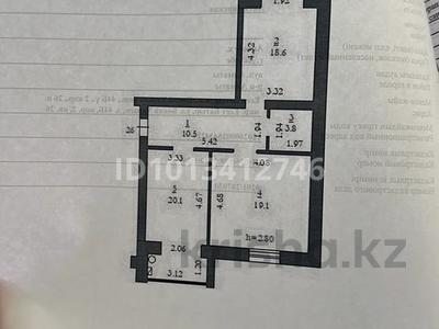 2-комнатная квартира · 72.8 м² · 2/5 этаж, Нур Актобе 44 — улица Бопай ханым 44 за 18.2 млн ₸