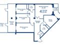 4-комнатная квартира · 133.6 м², ​Микрорайон Оазис, участок 44 за ~ 51.2 млн ₸ в Караганде — фото 3