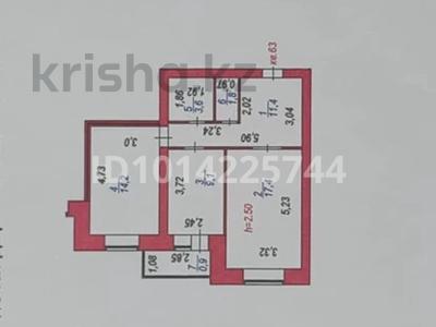 2-комнатная квартира · 58.4 м² · 7/9 этаж, К. Азербаева за 24.8 млн ₸ в Астане, Сарайшык р-н