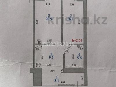 2-комнатная квартира, 60.8 м², 1/9 этаж, 27-й мкр 6 за 16 млн 〒 в Актау, 27-й мкр