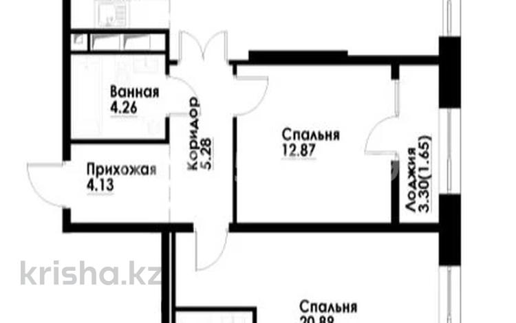 3-бөлмелі пәтер · 88 м² · 8/9 қабат, Навои 58/4 — Навои Жандосова, бағасы: 85 млн ₸ в Алматы, Ауэзовский р-н — фото 2