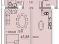 1-бөлмелі пәтер, 48 м², 1/3 қабат, мкр Курамыс 78, бағасы: 39 млн 〒 в Алматы, Наурызбайский р-н — фото 39