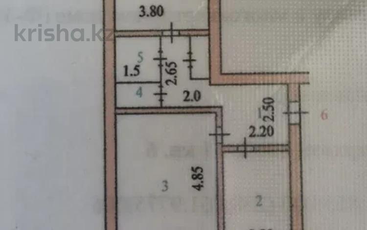 2-комнатная квартира, 52 м², 3/5 этаж, Батыр Баяна 30 — Абая за 17.9 млн 〒 в Петропавловске — фото 2