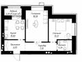 2-комнатная квартира · 61.77 м², Чингиз Айтматов 1 за ~ 40.2 млн ₸ в Астане, Нура р-н — фото 3