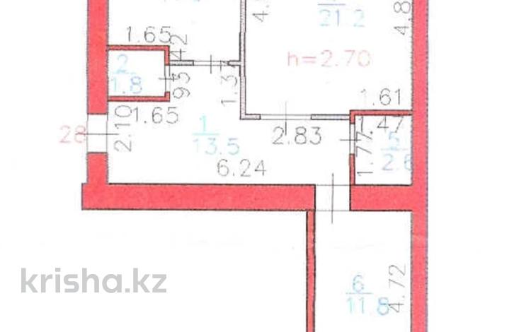 2-комнатная квартира, 64.3 м², 2/10 этаж, Кудайбердыулы 36/3 — Нац.гвардия за 28 млн 〒 в Астане, Алматы р-н — фото 10