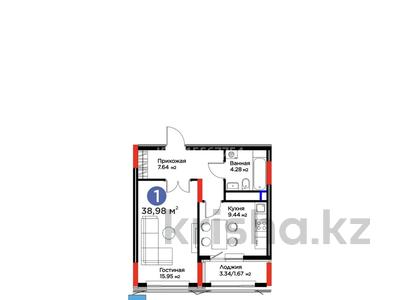 1-бөлмелі пәтер · 39 м² · 8/14 қабат, Бухар Жырау 33 — Касыма кайсенова, бағасы: 35 млн ₸ в Астане, Есильский р-н