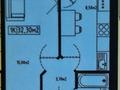 1-комнатная квартира · 32.3 м² · 3/10 этаж, Е-128 2 — Шоссе Коргалжын,школа № 100 за 11.8 млн ₸ в Астане, Нура р-н