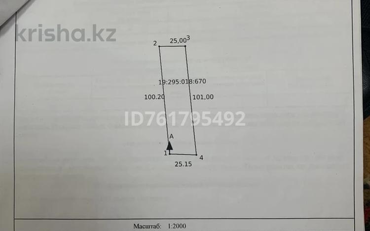 Участок · 25.15 соток, Таскешу ул Жастар — Тура жолдын бойы барлық жағдай жасалған за 10 млн ₸ в Шымкенте — фото 3