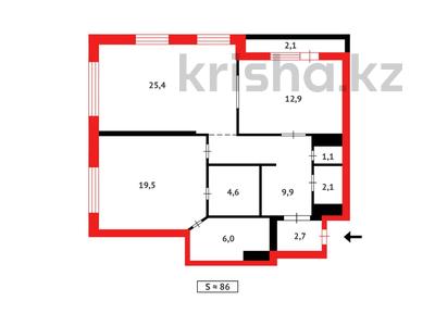 Пәтерлер в Астане: 2-бөлмелі пәтер · 86.3 м² · 13/21 қабат, Кайым Мухамедханов — Пр. Туран, бағасы: 75 млн 〒 2-бөлмелі пәтер · 86.3 м² · 13/21 қабат, Кайым Мухамедханов — Пр. Туран, бағасы: 75 млн 〒 в Астане, Нура р-н