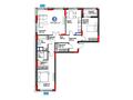 3-комнатная квартира · 101.28 м², Е-899 3 за ~ 77.3 млн 〒 в Астане, Нура р-н — фото 3