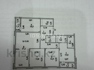 4-бөлмелі пәтер · 137 м² · 7/9 қабат, Казыбек би 19, бағасы: 65 млн ₸ в Астане, Сарыарка р-н