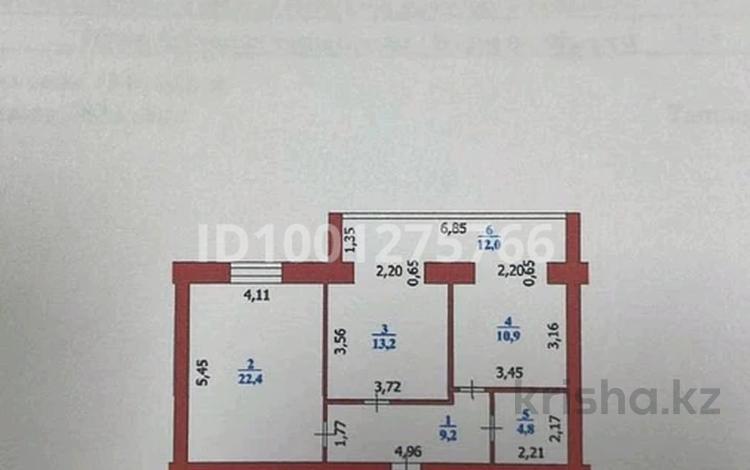 2-комнатная квартира · 72.5 м² · 9/10 этаж, мкр Жана Орда 1/2 за 21 млн 〒 в Уральске — фото 2