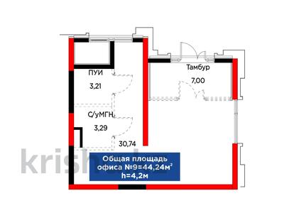 Свободное назначение, офисы, магазины и бутики, склады, общепит, салоны красоты, бани, гостиницы и зоны отдыха, медцентры и аптеки, образование, развлечения · 45 м² за ~ 33.6 млн ₸ в Шымкенте, Абайский р-н
