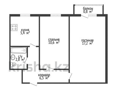 2-комнатная квартира · 44 м² · 3/5 этаж, Абилкайыр Хана пр-т за 11.9 млн ₸ в Актобе