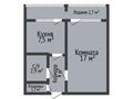 1-комнатная квартира · 35.4 м² · 1/5 этаж, 7 микрорайон 11 за 15.3 млн ₸ в Костанае — фото 2