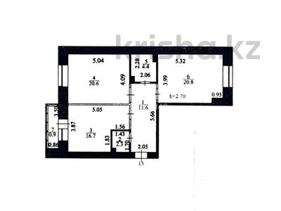 2-бөлмелі пәтер, 77.3 м², 6/12 қабат, Аманжол Болекпаева 1 — Рахымжан Кошкарбаева, бағасы: 40 млн 〒 в Астане, Алматы р-н