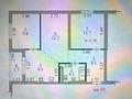 3-бөлмелі пәтер · 58 м² · 4/12 қабат, ул. Шарипа Омарова 11, бағасы: 34 млн ₸ в Алматы, Алатауский р-н