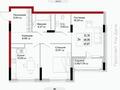 3-комнатная квартира · 69.87 м², Е 908 22 за ~ 31.4 млн ₸ в Астане, Нура р-н
