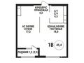 1-комнатная квартира · 45.2 м² · 16/16 этаж, Каныша Сатпаева 90/55Б БЕЗ КОМИССИИ за ~ 36 млн ₸ в Алматы, Бостандыкский р-н — фото 2