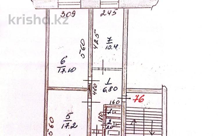 3-бөлмелі пәтер · 60.2 м² · 1/5 қабат, мкр 5, Тургенева 82 — проспект Абая, бағасы: 18 млн 〒 в Актобе — фото 2