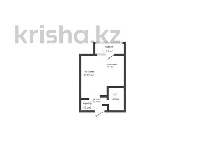 1-комнатная квартира, 28.4 м², 9/9 этаж, уральская за ~ 8.8 млн 〒 в Костанае