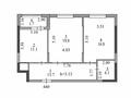 2-бөлмелі пәтер · 67.2 м² · 5/14 қабат, Кошкарбаева 1/6 — Момышулы, бағасы: 61.5 млн ₸ в Астане, Алматы р-н — фото 5
