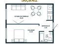 1-бөлмелі пәтер · 36.8 м² · 2/10 қабат, Мухамедханова, бағасы: 14 млн ₸ в Астане, Нура р-н — фото 3