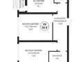 2-бөлмелі пәтер · 56.9 м² · 6/20 қабат, Толе би 19а, бағасы: ~ 29.1 млн ₸ в Астане, Нура р-н — фото 2
