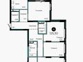 4-комнатная квартира · 125.3 м² · 4/9 этаж, Турар Рыскулов 6Б за ~ 88 млн ₸ в Астане, Есильский р-н
