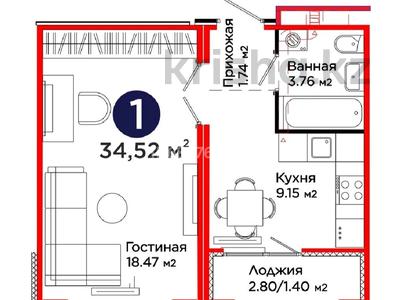 1-бөлмелі пәтер · 35 м² · 6/12 қабат, Сарыарка С902 902 — Бейбарыс, бағасы: 23.6 млн ₸ в Павлодаре