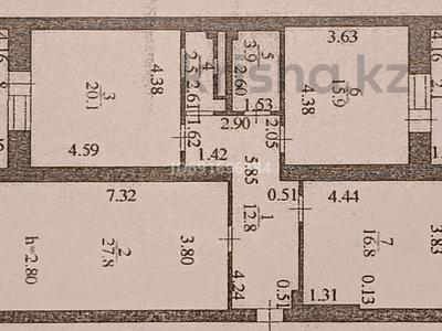 3-комнатная квартира, 104.1 м², 9/9 этаж, Туран за 80 млн 〒 в Астане, Нура р-н