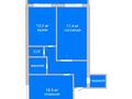 2-комнатная квартира, 66.5 м², 2/9 этаж, Баймагамбетова 30Б за 33.5 млн 〒 в Костанае — фото 2
