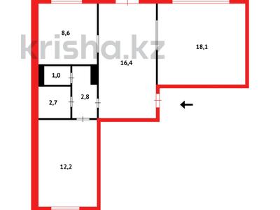 3-комнатная квартира · 63 м² · 1/5 этаж, мкр Юго-Восток, Степной 2 3 за 21 млн ₸ в Караганде, Казыбек би р-н