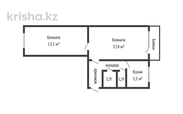 2-комнатная квартира, 46 м², 5/5 этаж, Севастопольская за ~ 16.6 млн 〒 в Усть-Каменогорске — фото 5