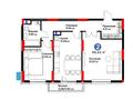 2-комнатная квартира · 68.42 м² · 5/16 этаж, ул. Букетова, в сторону мкрн. Кунгей и объездной трассы за ~ 32.4 млн ₸ в Караганде — фото 3