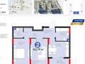 2-бөлмелі пәтер · 62.19 м² · 2/14 қабат, Бухар Жырау 33, бағасы: 53 млн ₸ в Астане, Есильский р-н — фото 2