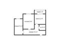 3-комнатная квартира · 68.8 м² · 2/5 этаж, Назарбаева пр-т 233Б за 31 млн ₸ в Костанае