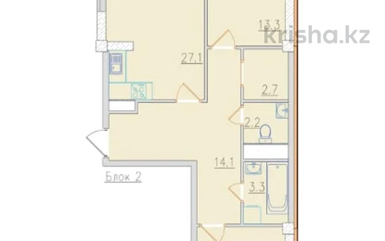 3-бөлмелі пәтер · 80 м² · 17/17 қабат, Ауэзова 2/4 — ПЕРЕУСТУПКА, бағасы: 40 млн ₸ в Алматы, Алмалинский р-н — фото 12