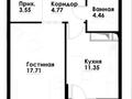 2-бөлмелі пәтер · 43.3 м² · 2/12 қабат, Фадеева 1, бағасы: 27.5 млн ₸ в Алматы
