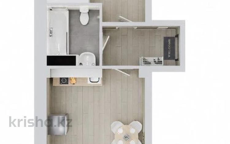 1-бөлмелі пәтер · 43.6 м² · 6/9 қабат, мкр Асар-2, Мкр. Бозарык 3195/1, бағасы: ~ 17.6 млн ₸ в Шымкенте, Абайский р-н — фото 2