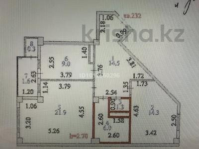 2-бөлмелі пәтер · 68.9 м² · 13/16 қабат, Маметова 12, бағасы: 35 млн ₸ в Астане, Нура р-н