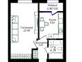 1-комнатная квартира · 42 м² · 3/12 этаж, Жубан Молдагалиев 6г — Хан шатыра за 27 млн ₸ в Астане, Нура р-н — фото 12