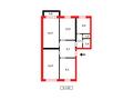 4-комнатная квартира · 81.9 м² · 5/5 этаж, Проспект Победы за 18.5 млн ₸ в Абае — фото 6