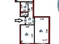 2-комнатная квартира · 54 м² · 6/9 этаж, Сауран 4 за 30 млн ₸ в Астане, Есильский р-н — фото 2