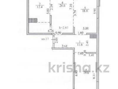3-бөлмелі пәтер · 89.2 м² · 5/6 қабат, Халиулина 140/10 корпус 2, бағасы: 57 млн ₸ в Алматы, Медеуский р-н